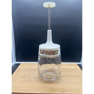 VINTAGE CORELLE GEMCO 'SPICE OF LIFE' GLASS FOOD / NUT CHOPPER